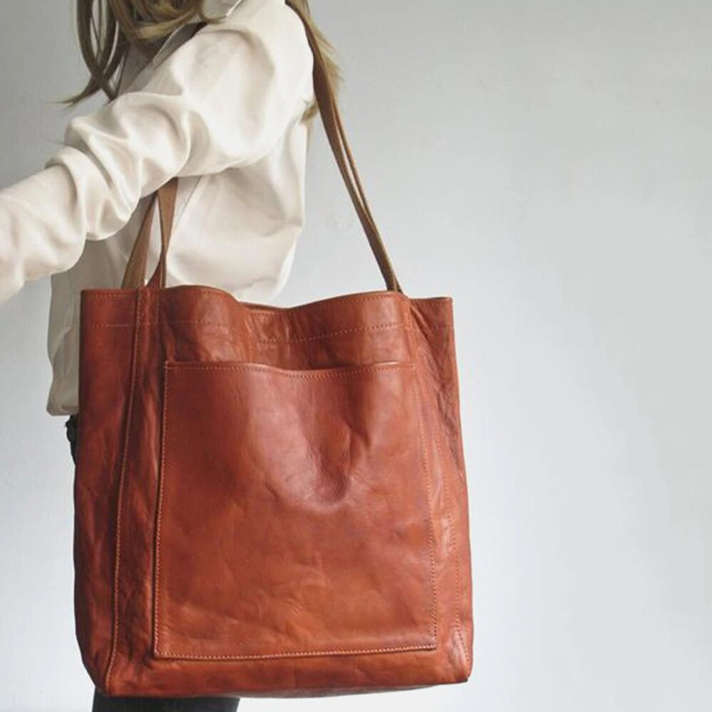 Sabrine| Chique Lederen Shopper