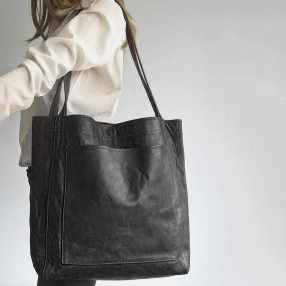 Sabrine| Chique Lederen Shopper